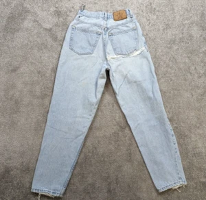 Vintage Old Navy Ankle Jeans Damen 4 DESTROYED BAGGY 100% Baumwolle 25x26 hell - Bild 1 von 12