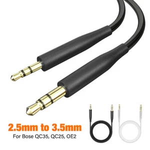 3.5mm to 2.5mm Audio Cable Headphone AUX Connector Cord for Bose QC25 QC35 QC45 - Afbeelding 1 van 8