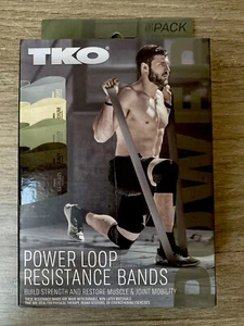 💪🏽 POWER LOOP RESISTANCE BANDS 5 Levels Muscle Workouts Exercises Latex-Free - Picture 1 of 8