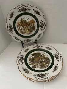4 placas de servicio Ascot de Wood & Sons Inglaterra placas decorativas de pared coleccionables - Imagen 1 de 8