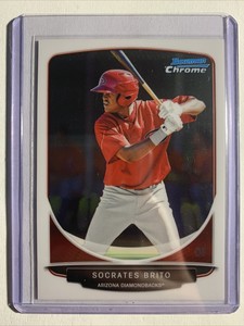 2013 Bowman Chrome Socrates Brito RC Arizona Diamondbacks #BCP62