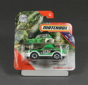 Porsche 911 Rallye 2019 85 Matchbox Jungle verde blanco GKM63 1/64 - Imagen 1 de 1