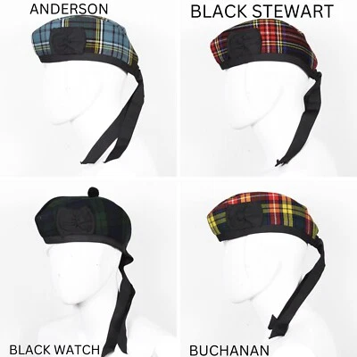 KILTS BOUTIQUE Scottish Highland Tartan Glengarry Cap / Kilt Mütze Muli Tartan