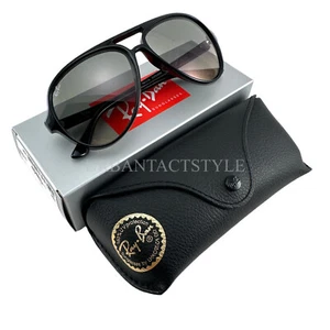 Occhiali da sole Ray-Ban Cats 5000 lenti sfumate montatura nero lucido RB4125 601/32 59 - Foto 1 di 10