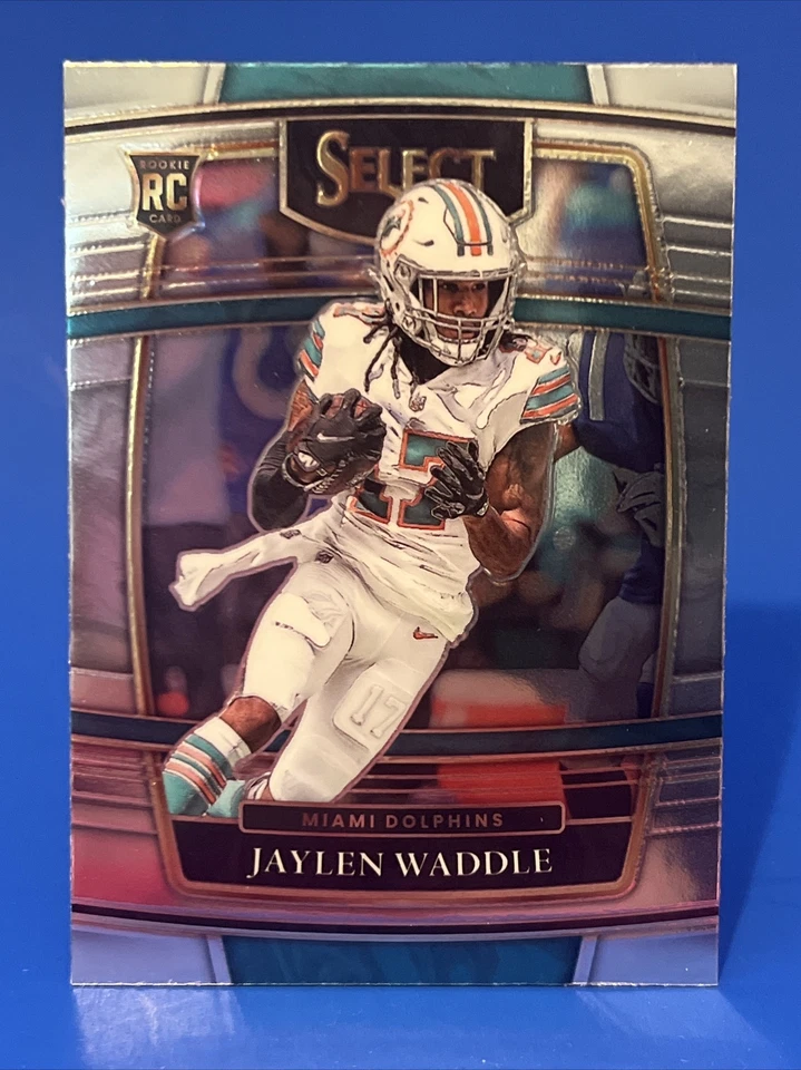 2021 Panini Select Jaylen Waddle Rookie Card #48 NFL RC Concourse - Image 1 of 2