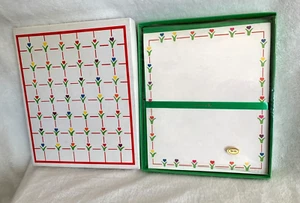 New Vintage Hallmark Multi Colored Tulip Heart Flowers Sheets Boxed Stationery - Picture 1 of 13