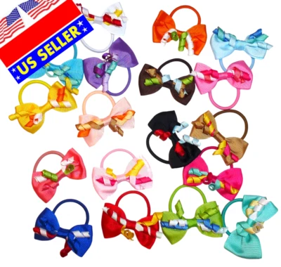 20 PCS 3" Boutique Hair Bows Clips ponytail Accessories For Girls Toddlers Kids - Image 1 of 2