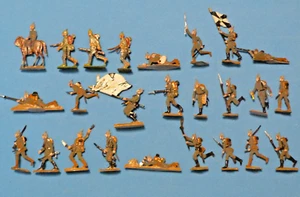 Zinnteller - Zinnfiguren - Flat tin: 25 deutsche Soldaten WW1 - 1914 - Lot 4 - Bild 1 von 2