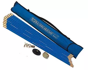 Bailey Drain Rod 30ft Industrial Plunger Rod Unblocker Set Cleaning Rods & Bag - Picture 1 of 3