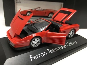πΊπ¦ 1:43 Ferrari Testarossa Cabrio Red Herpa Made in West Germany 1/43 - Picture 1 of 8