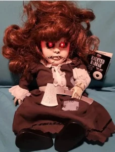 Rare tekky haunted talking Hannah doll halloween decorations - Picture 1 of 4