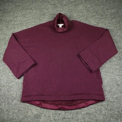 Suéter Athleta Mujer Grande Borgoña Acogedor Karma Cuello Embudo Sudadera Suave Foto 1 de 4