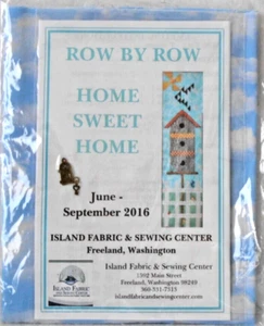 QUILT SET - REIHE FÜR REIHE - INSELSTOFF "HOME SWEET HOME" VOGELHAUS - NEU! - Bild 1 von 3