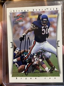 Signed Bryan Cox 1997 Score Miami Dolphins Chicago Bears New York Jets