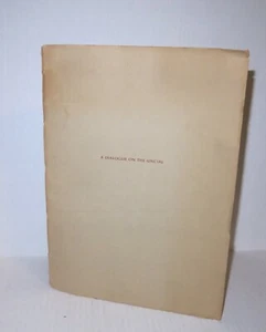 A Dialogue on the Uncial 1946 Society Typographic Arts Rare Typography - Picture 1 of 4