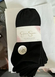Jessica Simpson Women's 10 Pairs Solid NO-SHOW Socks Back to School SALE!!! NWT - Picture 1 of 3