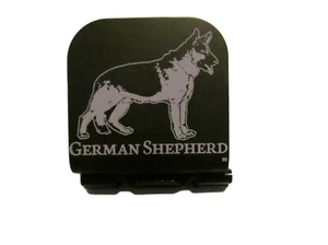 German Shepherd Full Body Laser Etched Aluminum Hat Clip Brim-it - Picture 1 of 9