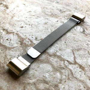 Silberfarben Große Größe Verstellbar Milanaise Schleife Band Armband für Fitbit Charge 2 - Bild 1 von 4