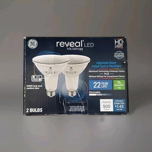 GE 2pk 75W Reveal PAR30 LED Light Bulbs - Picture 1 of 3