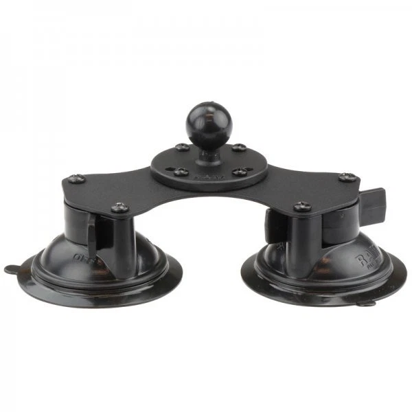 RAM Mount Double Suction Cup Base with B Size 1 inch Ball RAM-B-189B-202U - Image 1 of 1