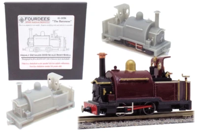 Fourdees Freelance Locomotive 'The Baroness' 009 / OO9 Kit for Kato chassis