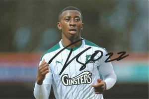 PLYMOUTH ARGYLE: REIFEN FORNAH SIGNIERT 6x4 ACTION FOTO + KOA - Bild 1 von 1