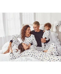 NWT Family PJs Women Kids Various Sizes Matching Tree Print 2pcs Pajamas Set - Picture 1 of 10