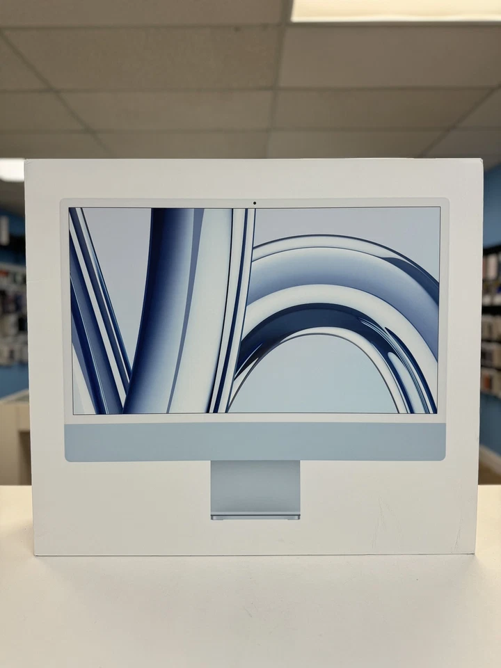 Apple iMac 24" (256GB SSD, M3, 8GB, 10-Core GPU) Blue - MQRQ3LL/A (October, 2023)
