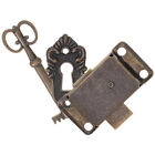  Jewelry Box Lock Antique Furniture Cupboard Locks with Key Desk Hardware