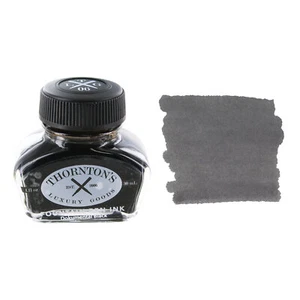 Thornton's Luxury Goods Fountain Pen Ink Bottle, 30ml - Dokumental Black - Picture 1 of 3