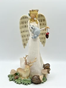 Grasslands Road Winter Wilderness Forest Angel And Animal Resin Figurine - Picture 1 of 17