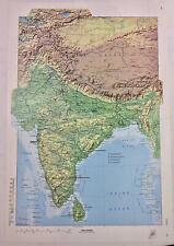 2 Page Map of India 2000 18.25" x 12.25" From Rand McNally Premier World Atlas