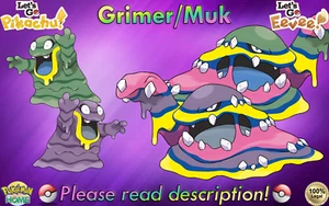 ⭐Shiny/Non-shiny Alolan Grimer/Muk 6IV XL⭐Let's Go Pikachu/Eevee HOME (💯Legal) - Picture 1 of 21