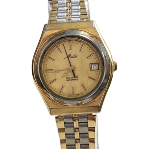 Vintage Mido MultiFort Automatic Ladies Date Watch Running Two Tone - Picture 1 of 12