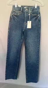 Jean Good American Good Clásico Ajustado Cintura Alta Azul Talla 0/24 Nuevo con Etiquetas - Imagen 1 de 19