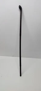 US Military Officer Leather Bound Swagger Stick Knob Vintage Schlagstock 27" - Bild 1 von 5