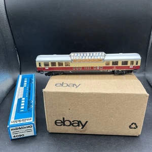 Vintage Marklin 4090 Tee Observation Coach In Original Box HO 3 Rail - Picture 1 of 13