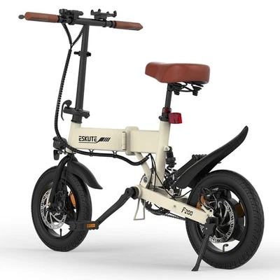 NEW ESKUTE F200 14 in E-Bike Adult Electric Folding Bike 250W 25km/h 36V 7.8AH - Image 1 of 4