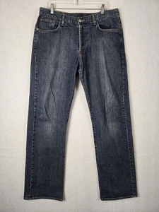 Lucky Brand Mens Bootleg Jeans USA Size 36 Dark Wash Cotton Blend - Picture 1 of 13