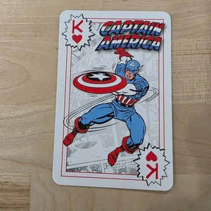 CAPTAIN AMERICA~ King of Hearts~Marvel Comics~Universal Studios card singola - Foto 1 di 3