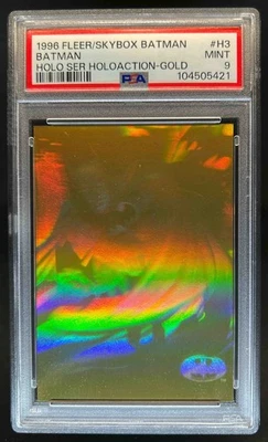 1996 Fleer /SkyBox Batman Holo Series HoloAction Gold #H3 PSA 9 - Image 1 of 2