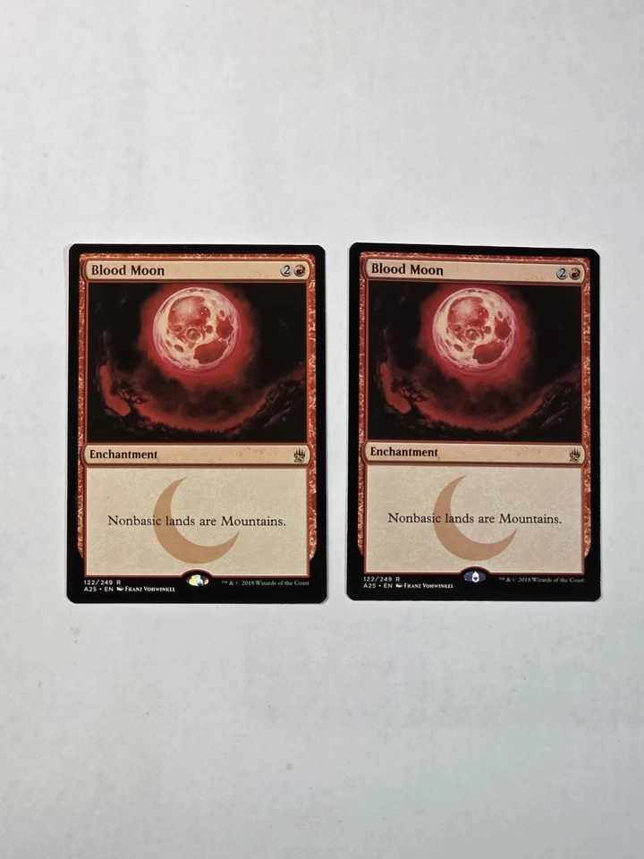 2x Blood Moon - Masters 25 - M25 - Unplayed - MTG - Image 1 of 1