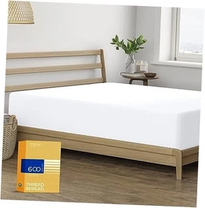 King Size Fitted Sheet Only - 100% Egyptian Cotton 600 Thread Count Deep - Picture 1 of 7
