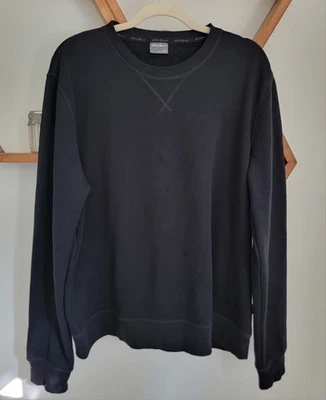 EDDIE BAUER Mens black Pullover Fleece Lined Crewneck Sweatshirt X-Large unisex - Image 1 of 4