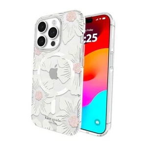 iPhone 15 Pro Case, Compatible with MagSafe - Hollyhock Cream - Photo 1 sur 8