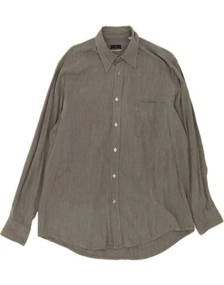 Camisa de franela TRUSSARDI para hombre XL gris algodón BA06 Foto 1 de 3