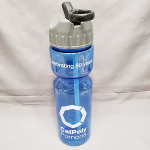 Cal Poly Pomona Celebrating 80 Years Water Bottle Blue - Picture 1 of 4