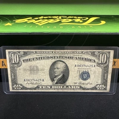 Series 1953 $10 BLUE seal SILVER Certificate - Image 1 of 4