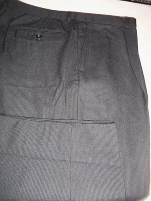 30- PANTALONES A RAYAS NEGROS MEZCLA LANA ARMANI COLLEZIONI COMO NUEVOS - 38 X 32 Foto 1 de 2