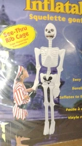 VINTAGE 2001 5 FT VINILO INFLABLE HALLOWEEN GHOST Papel Magic Group PMG NUEVO NOS - Imagen 1 de 14